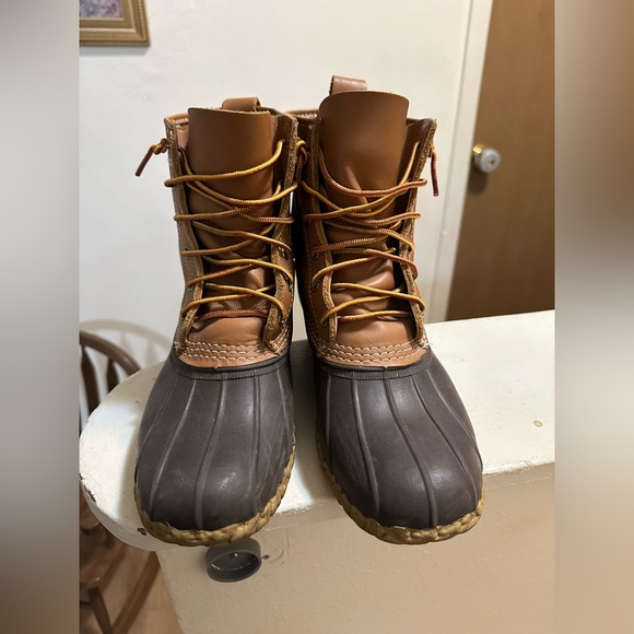 L.L. Bean Women's Duck Boots - Brown and Tan - Picture 1 of 3